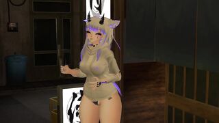 Hot sex in the alleyway for a free beer~