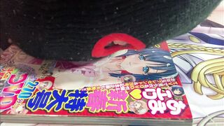 【二次元ぶっかけ】裸エプロンの巨乳人妻にザーメンをNTR顔射