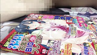 【二次元ぶっかけ】裸エプロンの巨乳人妻にザーメンをNTR顔射