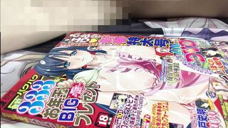 【二次元ぶっかけ】裸エプロンの巨乳人妻にザーメンをNTR顔射