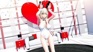 【4K / MMD R18】Kitagawa cute bunny