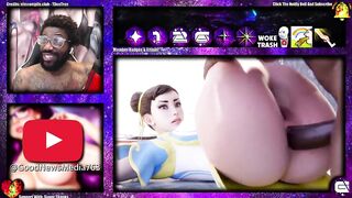 Thicc Thighs Chun-Li Gets Her Tight Anal Hole Stuffed By A Huge Cock While Squirting All Over