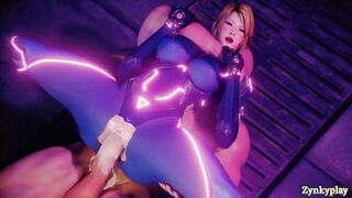 Samus aran she is fucked a big cock and cums inside 4k HD 60fps