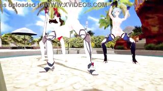 Genshin Impact: 【MMD Dance】Con Calma (Noelle, Amber, Eula).