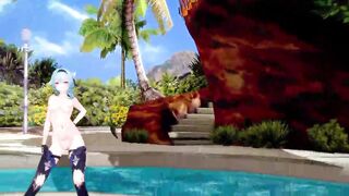 Genshin Impact: 【MMD Dance】Con Calma (Noelle, Amber, Eula).