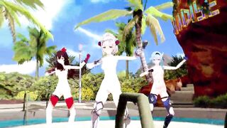 Genshin Impact: 【MMD Dance】Con Calma (Noelle, Amber, Eula).