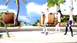 Genshin Impact: 【MMD Dance】Con Calma (Noelle, Amber, Eula).