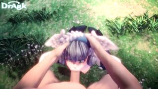 Melia ♥ Xenoblade Gets her Face Fucked and ends with a Mouthful of Cum POV