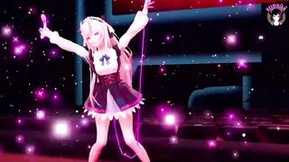 Cute Dance + Gradual undressing (3D HENTAI)