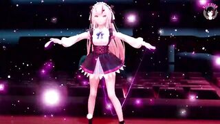 Cute Dance + Gradual undressing (3D HENTAI)