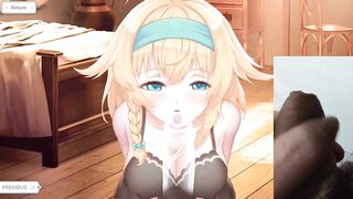 Take Me to the Dungeon!! Hentai Game Blowjob Scene Porn React
