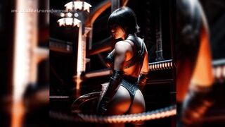 Muscle Fantasy girls muscle growth in a laboratory