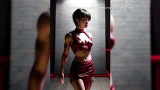 Muscle Fantasy girls muscle growth in a laboratory