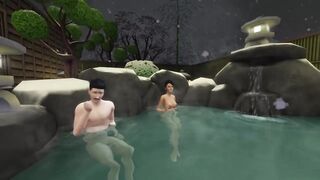 Bella Goth gets fucked at the bathhouse by Mortimer Goth in the Sims 4