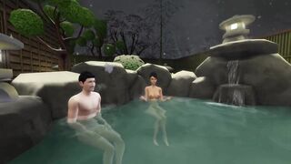 Bella Goth gets fucked at the bathhouse by Mortimer Goth in the Sims 4