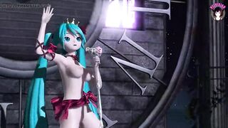 Hatsune Miku - Cute Nude Dance (3D HENTAI)