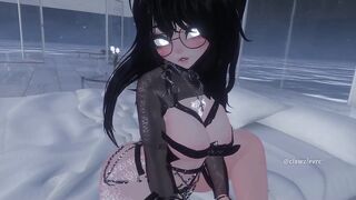 shy egirl fucks herself in vrchat for the first time