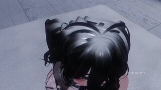 shy egirl fucks herself in vrchat for the first time