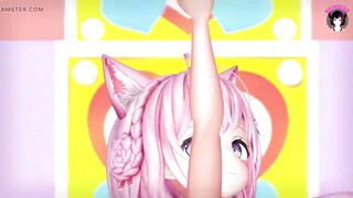 Cute Cat Girl Dancing Full Nude (3D HENTAI)