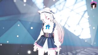Cute Teen Cat Girl Dancing + Gradual Undressing (3D HENTAI)