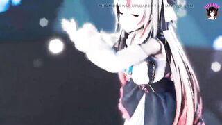 Cute Teen Cat Girl Dancing + Gradual Undressing (3D HENTAI)
