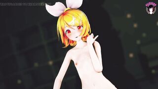 Rin Dancing + Gradual Undressing (3D HENTAI)