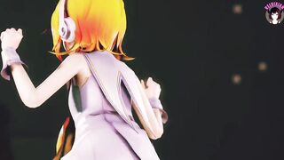 Rin Dancing + Gradual Undressing (3D HENTAI)