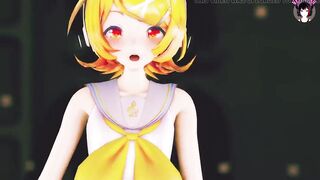 Rin Dancing + Gradual Undressing (3D HENTAI)