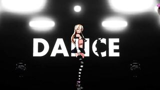Sexy Teen In Short Skirt Dance + Gradual Undressing (3D HENTAI)