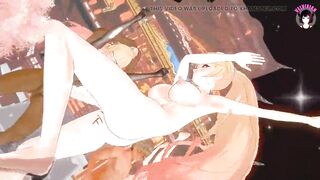 Full Nude Dance + Dildo Fucking (Orgy In The Background) (3D HENTAI)