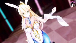 Big Tits Bunny Girl Dancing + Gradual Undressing (3D HENTAI)