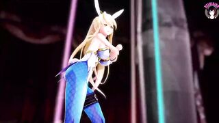 Big Tits Bunny Girl Dancing + Gradual Undressing (3D HENTAI)
