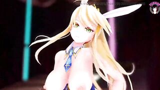 Big Tits Bunny Girl Dancing + Gradual Undressing (3D HENTAI)