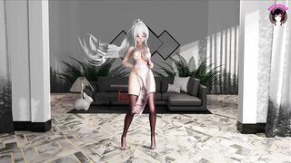Sexy Girl In Black Stockings Dancing (3D HENTAI)