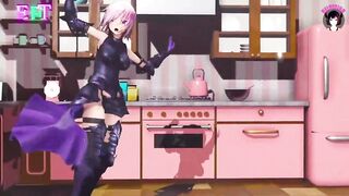Sexy Warrior Girl Showing Her Pussy While Dancing (3D HENTAI)