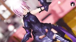 Sexy Warrior Girl Showing Her Pussy While Dancing (3D HENTAI)