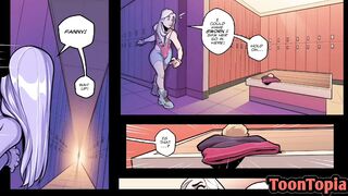 Futa Cherry Loves Cock in The Gym - Cartoon Comic