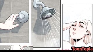 Futa Cherry Loves Cock in The Gym - Cartoon Comic