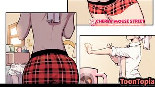 Futa Cherry Loves Cock in The Gym - Cartoon Comic