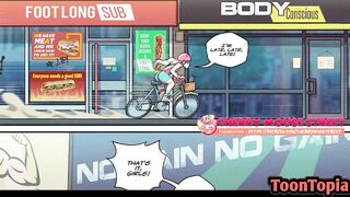 Futa Cherry Loves Cock in The Gym - Cartoon Comic