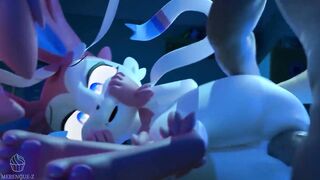 A Sylveon le rompen el culo por portarse mal y lo llenan de leche (Pokemon) | Merengue Z