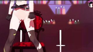 Full Nude Cute Teen Dancing Showing Tits (3D HENTAI)