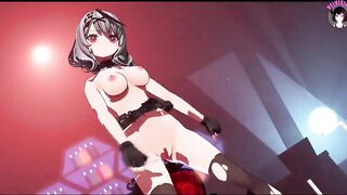 Full Nude Cute Teen Dancing Showing Tits (3D HENTAI)