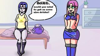 Raven X Starfire! Teen Titans Rule34