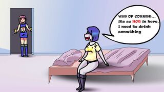 Raven X Starfire! Teen Titans Rule34