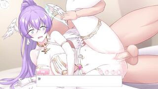 EP16 Holding the angel's halo and inserting it into the pussy, increasing sexual pleasure by 100%