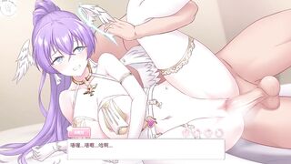 EP16 Holding the angel's halo and inserting it into the pussy, increasing sexual pleasure by 100%