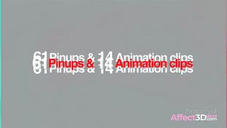 Anal sex animaiton with hot futanari game characters by Lewdhyl