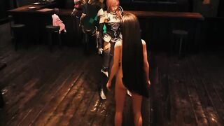いつもとは違うアングルで見るティファ【FF7R】
