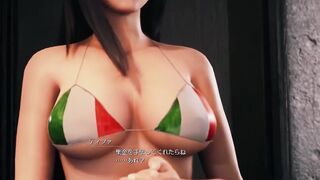 いつもとは違うアングルで見るティファ【FF7R】